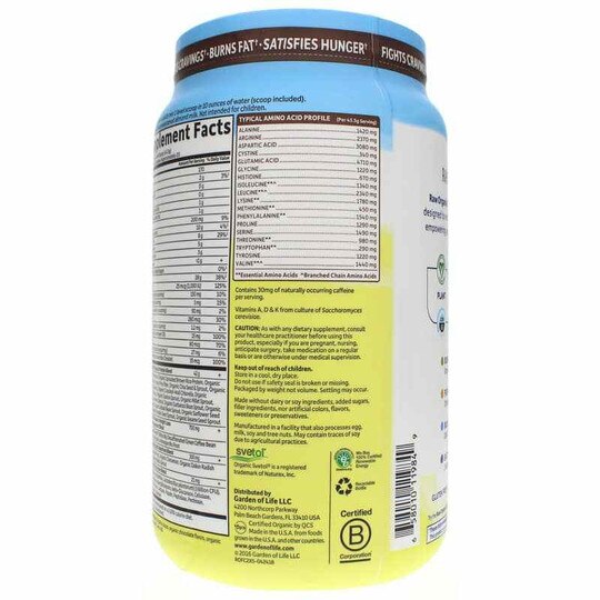 Raw Organic Fit High Protein for Weight Loss, GOL